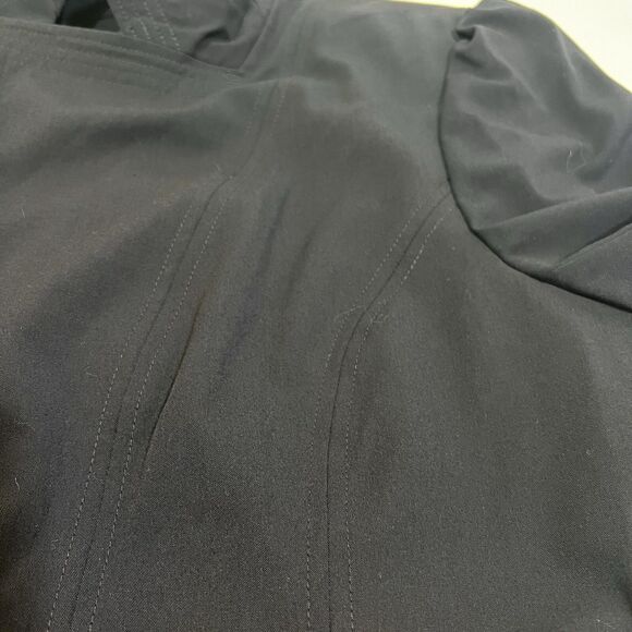 Worthington Works Navy Blazer Size 14 Stretch Career Lined Button Front - Picture 11 of 15